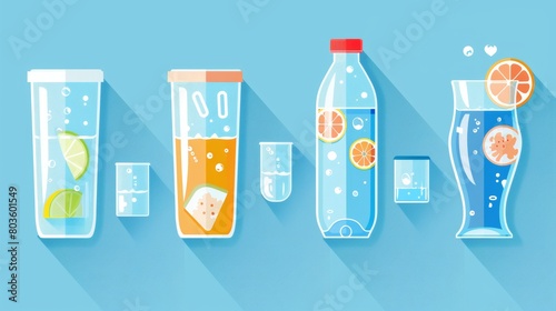 body health infographic illustration drink water icon dehydration symptoms. water. Illustrations photo