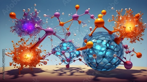 Entire NQ Chemistry Representation: Chemical Reactions, Molecular Bonds, and Atomic Structures photo