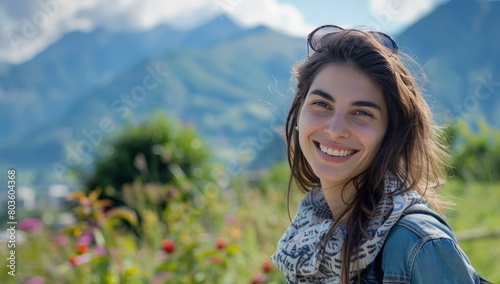 Portrait of a beautiful smiling woman