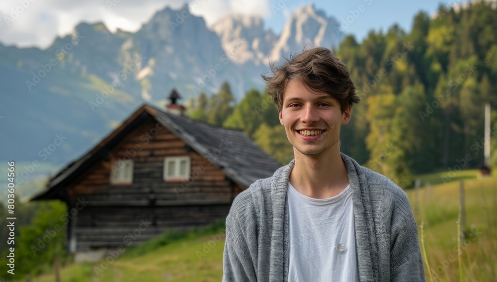Portrait of a young happy man Portrait of a young happy man