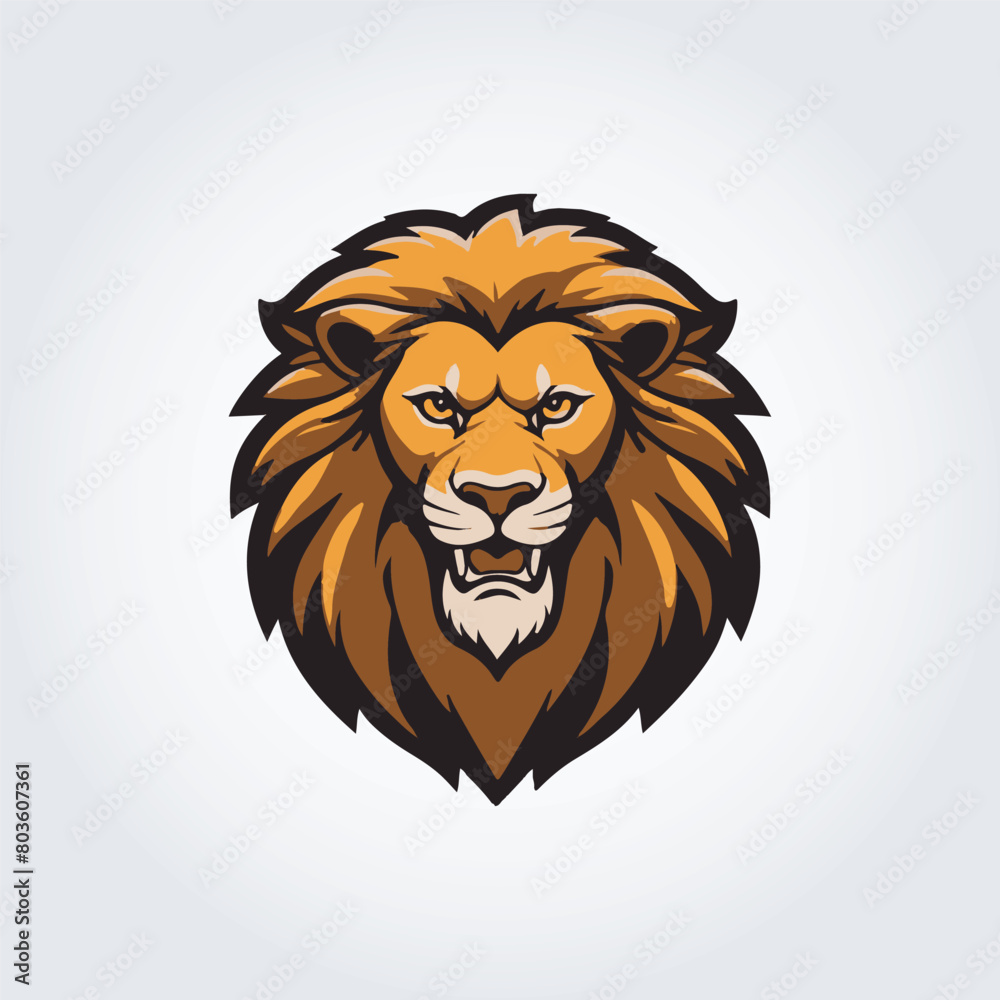 lion head mascot logo lion head mascot logo