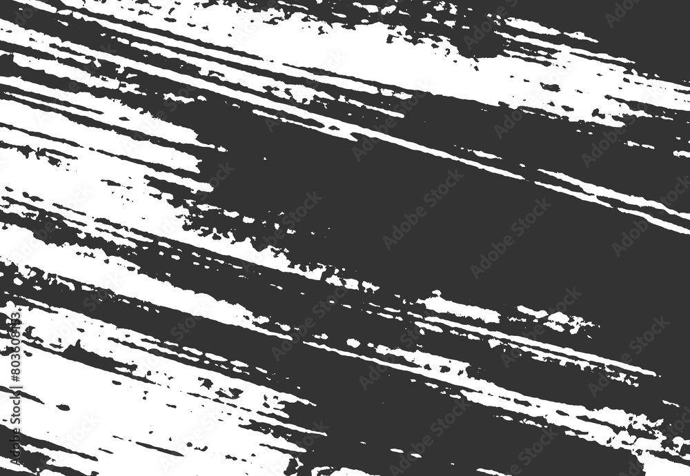 A grungy, brush, black and white texture. Vector. Dust Overlay Distress Effect