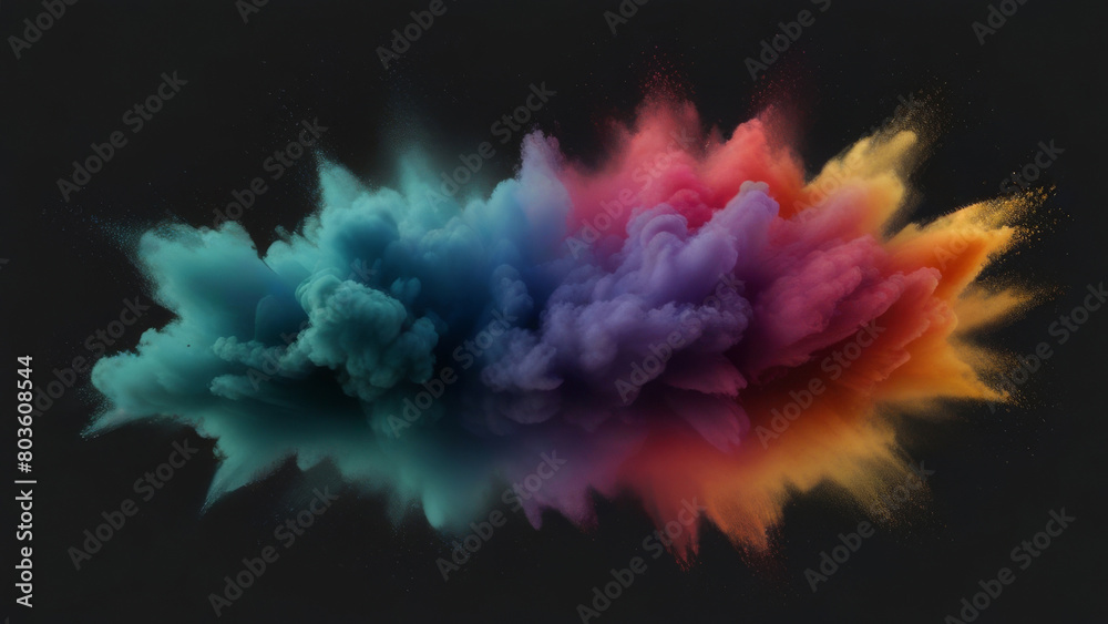 Rainbow Particle Explosion Version 2