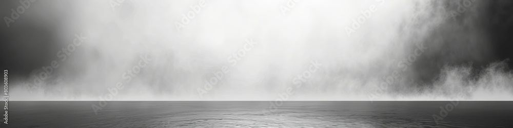 Misty minimalism wallpaper, minimalistic smoky grey with a hint of mist, evocative and moody for a dramatic effect background, banner, copy space