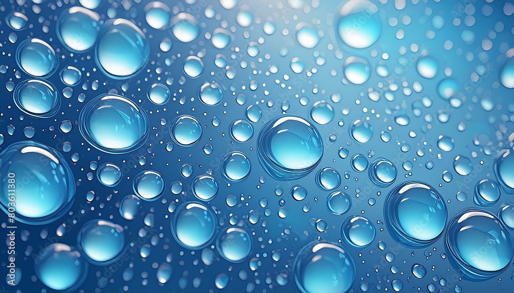  A realistic background showing raindrops on glass, providing texture and a sense of freshness 