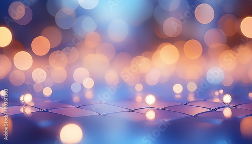  A soft, dreamy background with bokeh lights in a gentle, blurred effect, perfect for creatin 