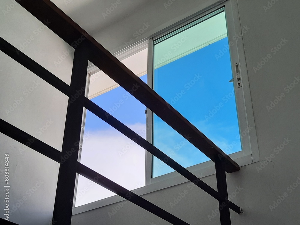 blue sky and windows blue sky and windows
