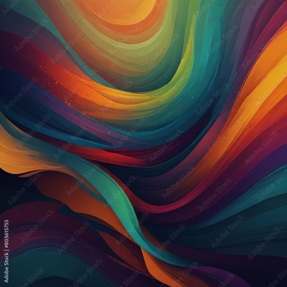 Abstract colorful wavy pc background