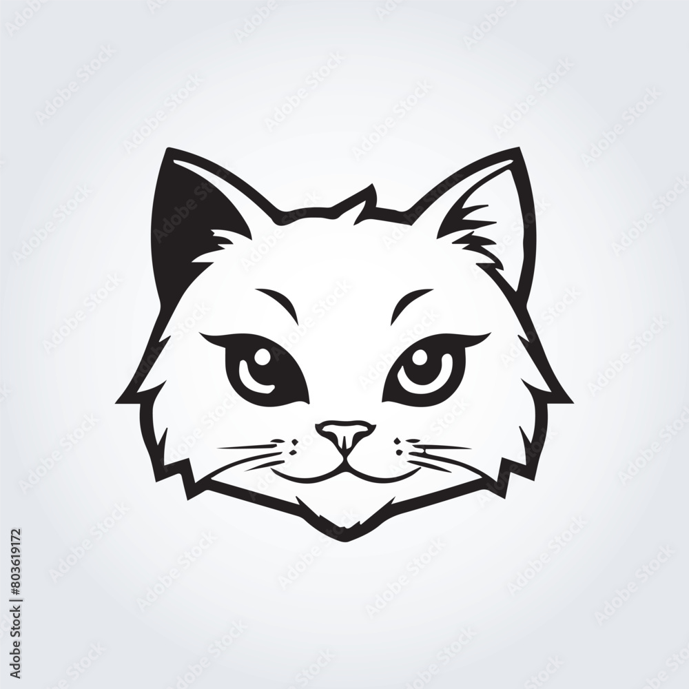 cute cat logo cute cat logo
