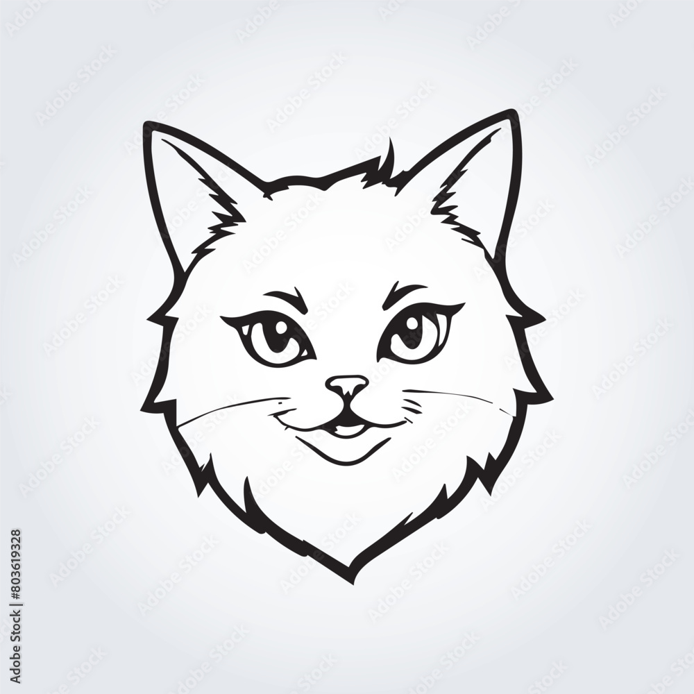 cute cat logo cute cat logo