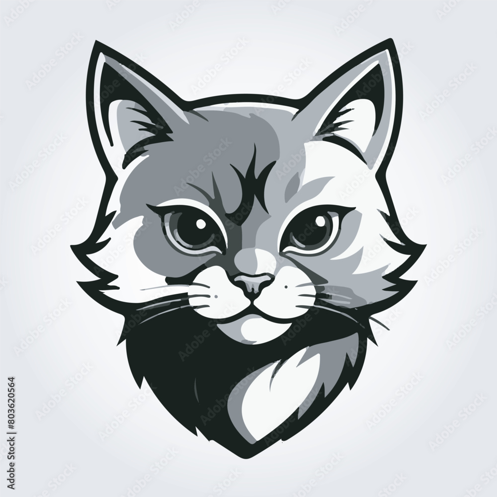 cute cat logo