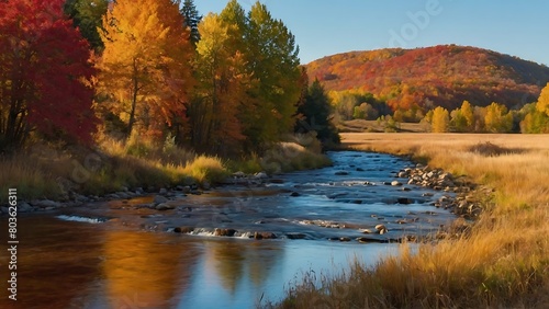 autumn in the park Autumn Tranquility Scenic Countryside in Fall 