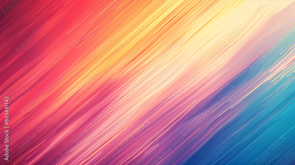 Light abstract gradient motion blurred background. Colorful lines texture wallpaper.