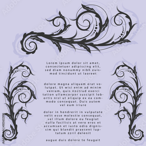 Latest creative vintage floral vector design