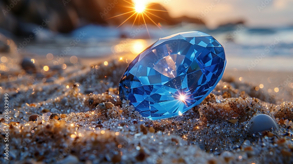 Facets of Brilliance: Cinematic Lighting on Blue Gemstones Facets of Brilliance: Cinematic Lighting on Blue Gemstones