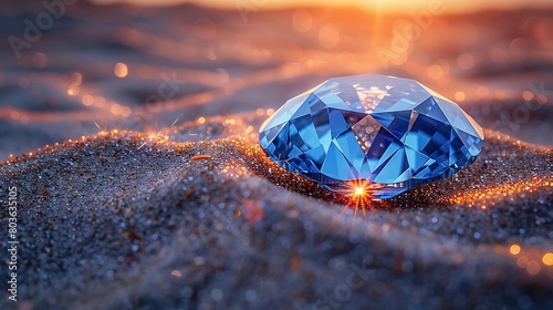 Luminous Depths: Exploring the Subtle Glow of Blue Jewels