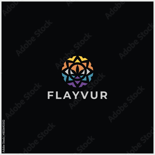 marijuana logo playfull