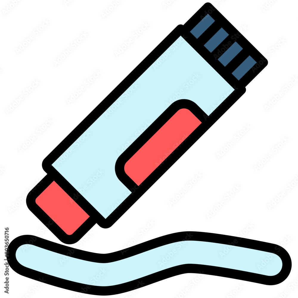 Glue Stick lineal multi color icon, related to kindergarten theme, use for UI or UX kit, web and app development. Glue Stick lineal multi color icon, related to kindergarten theme, use for UI or UX kit, web and app development.