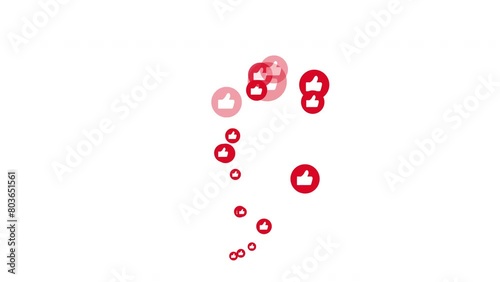 Thumbs up icon social media graphic high engagement concept
