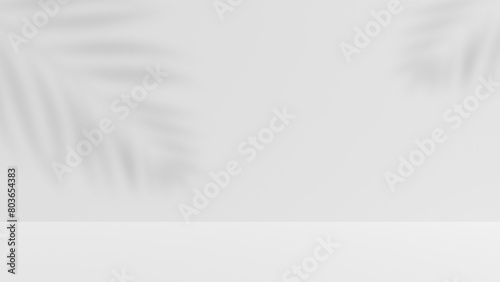 3D rendering abstract white background