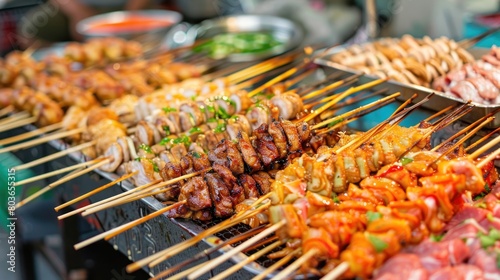 Sampling street food on a guided tour through Bangkok's bustling markets and food stalls photo