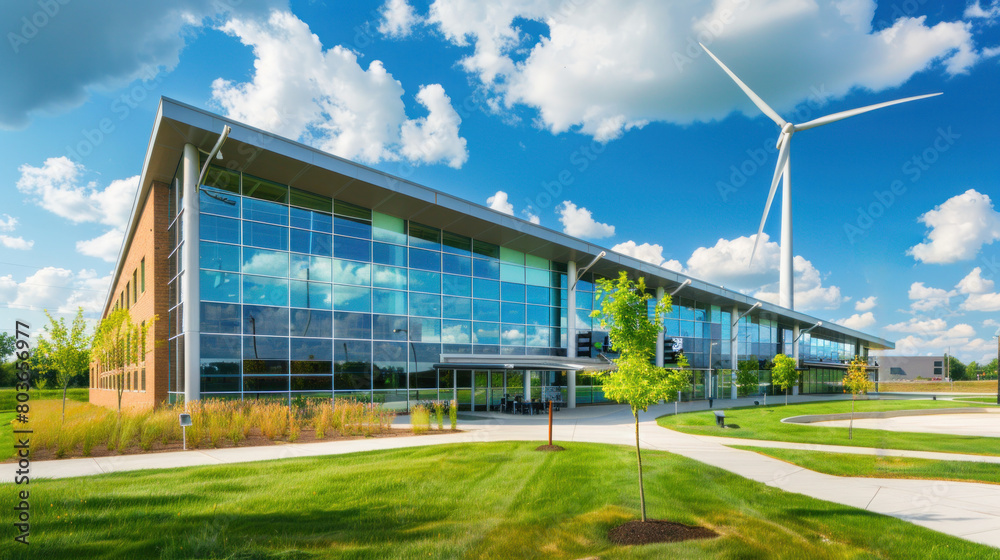 A renewable energy educational facility that hosts workshops and interactive exhibits on wind, solar, and hydro power, inspiring the next generation of green engineers