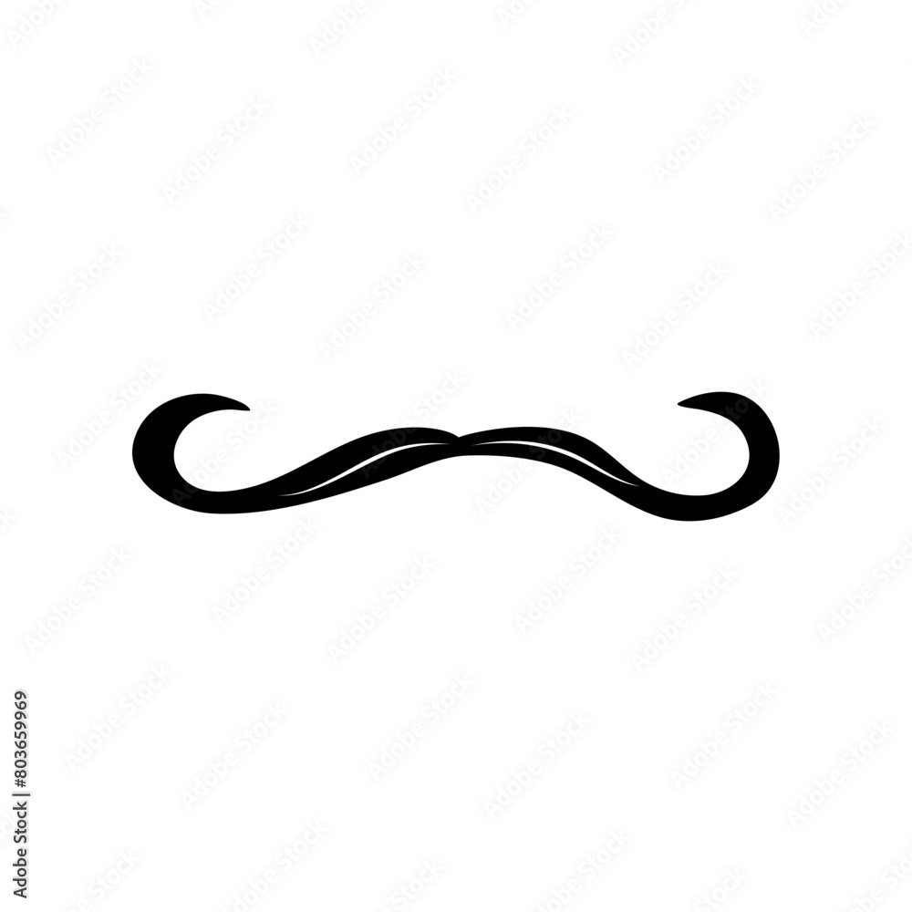 Moustache Silhouette Illustration