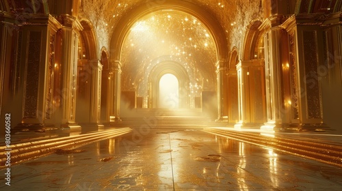 Enchanted Golden Hallway