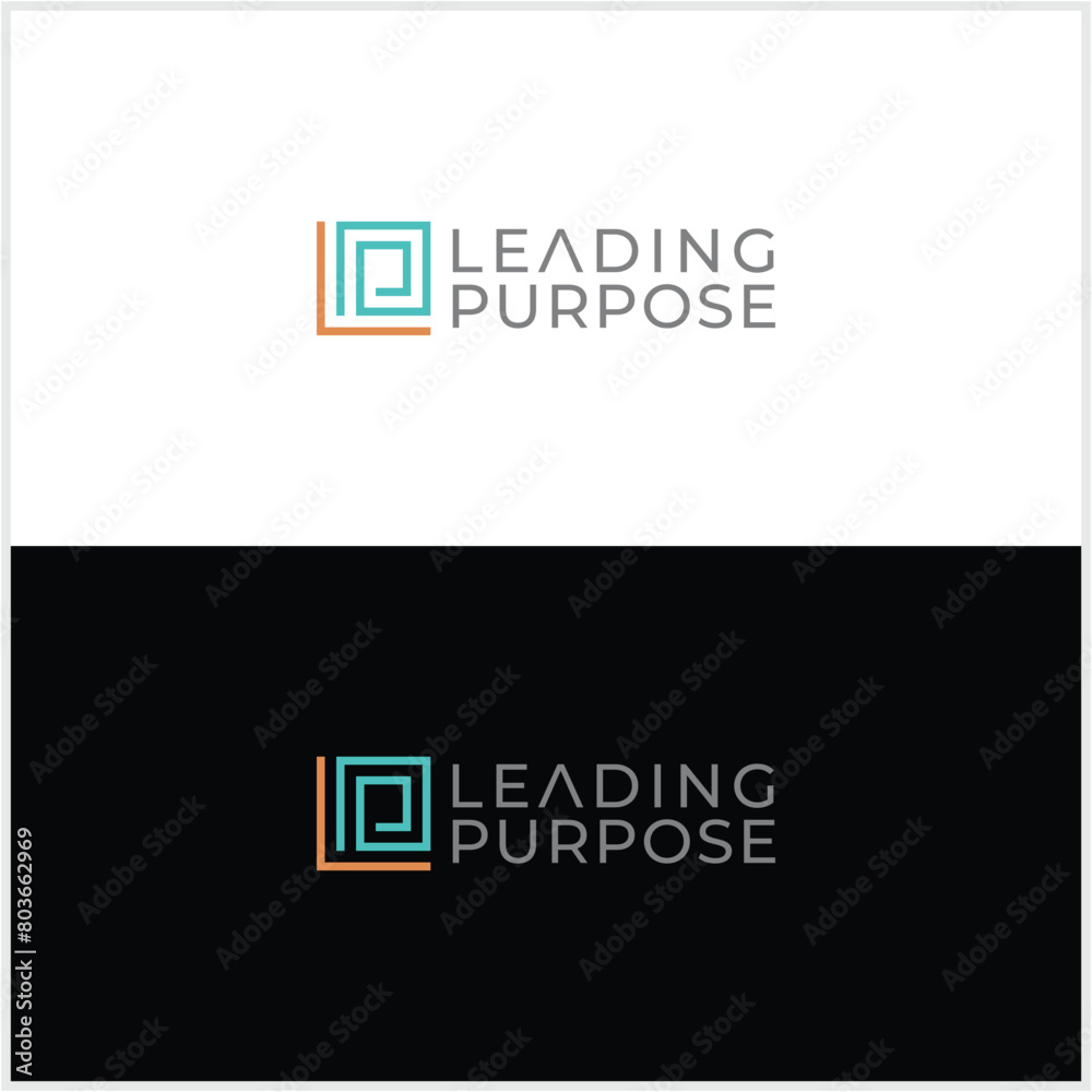 LP retangle initials logo LP retangle initials logo
