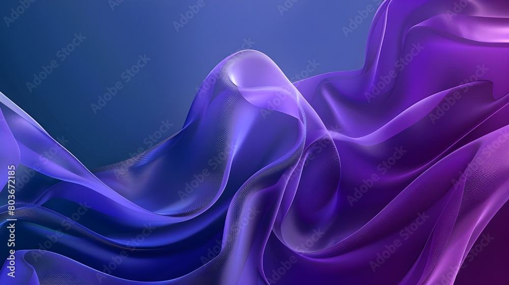 Fototapeta premium Serene Abstract Wavy Background in Soothing Lavender Hues