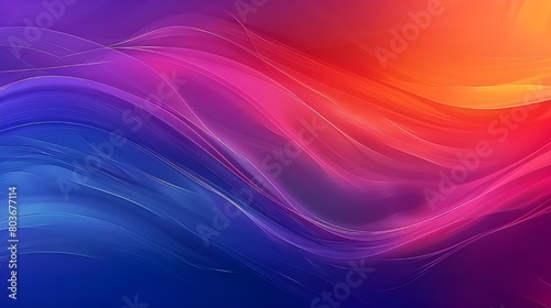 Wallpaper Mural Gradient background with wavy shapes Torontodigital.ca