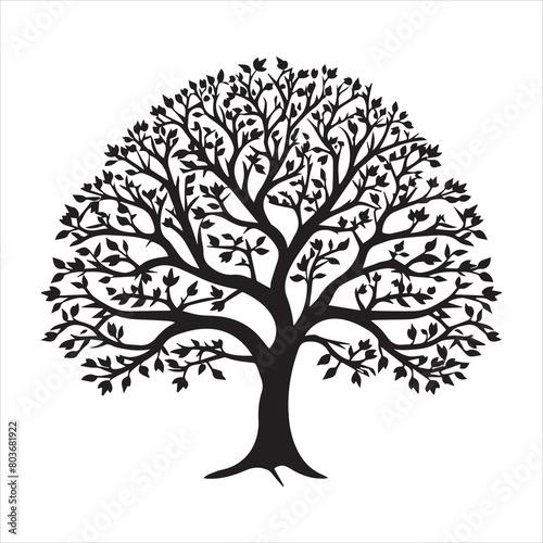 Tree and forest silhouettes silhouette tree line drawing set coconut tree silhouette illustrations