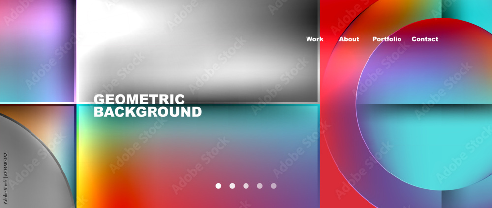 Vibrant geometric background with squares and circles in electric blue and magenta hues. Ideal for publications, graphics, or macro photography art projects Vibrant geometric background with squares and circles in electric blue and magenta hues. Ideal for publications, graphics, or macro photography art projects
