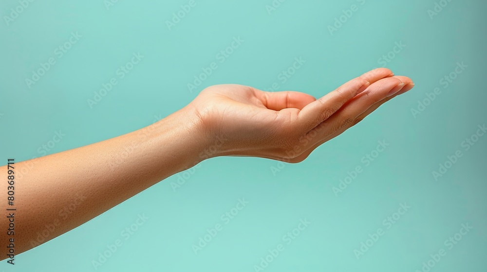 A clear detailed photo of a hand presenting a simple yet elegant object against a consistent pastel background perfect for minimalist advertising A clear detailed photo of a hand presenting a simple yet elegant object against a consistent pastel background perfect for minimalist advertising