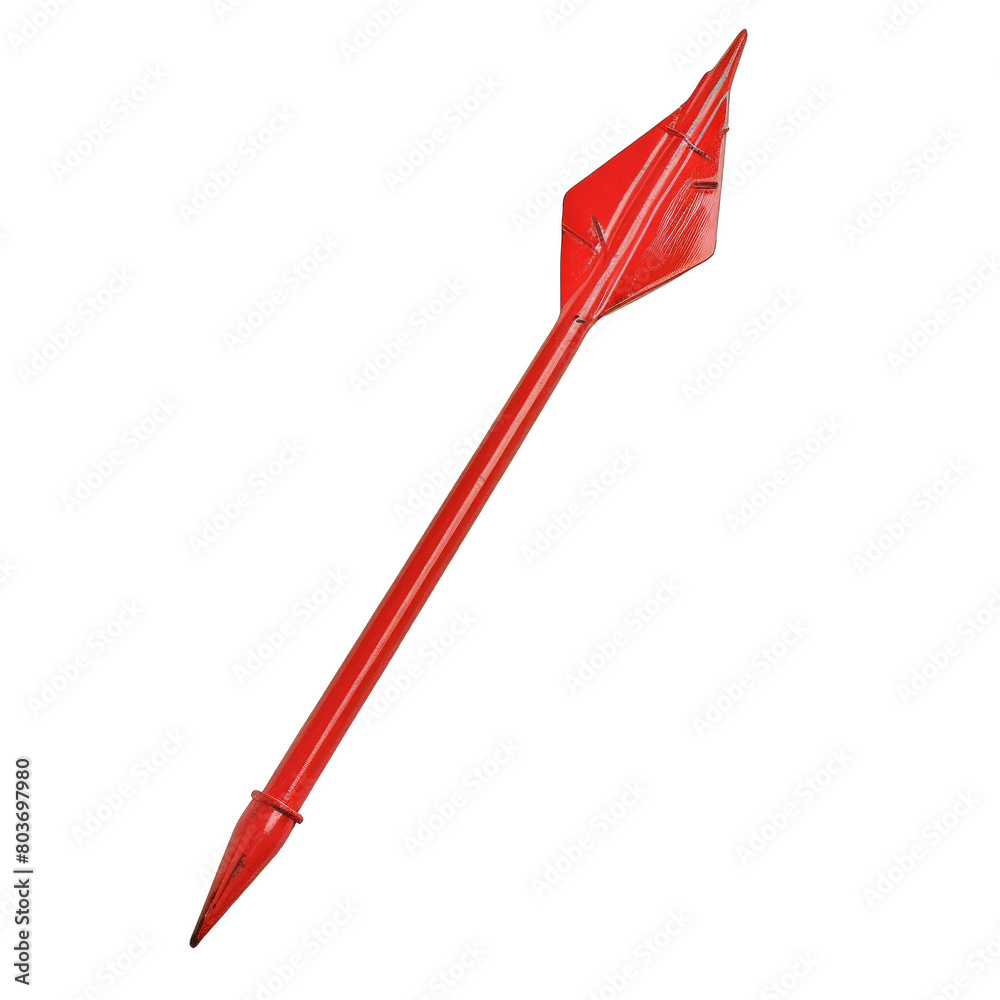 Isolated Red Arrow PNG on Transparent Background. Dynamic and Attention ...