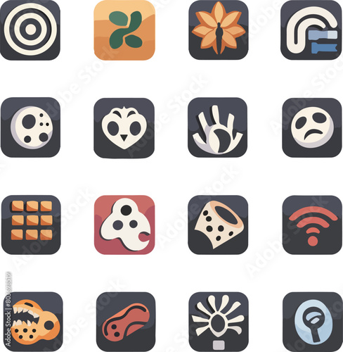 Collection of Various Modern Icons