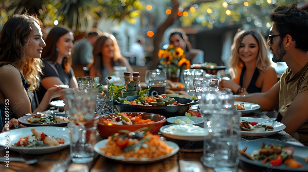 Heartwarming Outdoor Meal with Friends