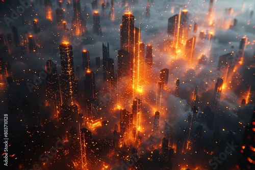  Apocalyptic Cityscape  Urban Inferno 