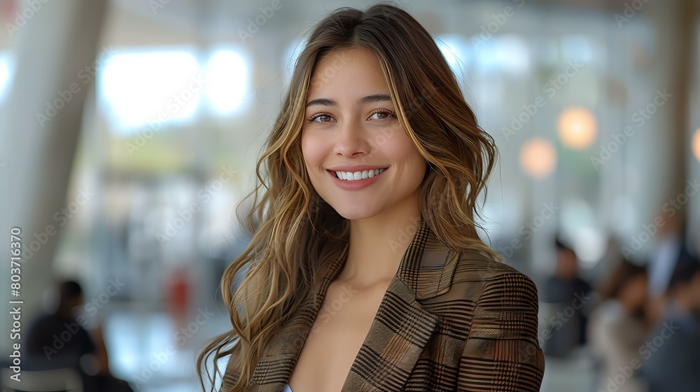 Stylish Woman in Bright and Stylish Office Setting Stylish Woman in Bright and Stylish Office Setting