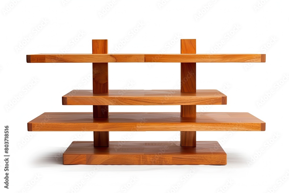 Modern Shelving unit Isolated on white