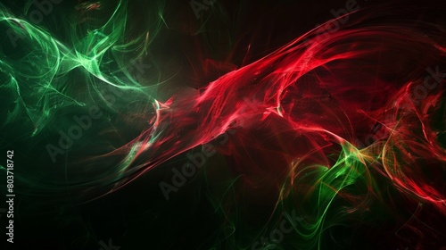 abstract background, reg and smoke