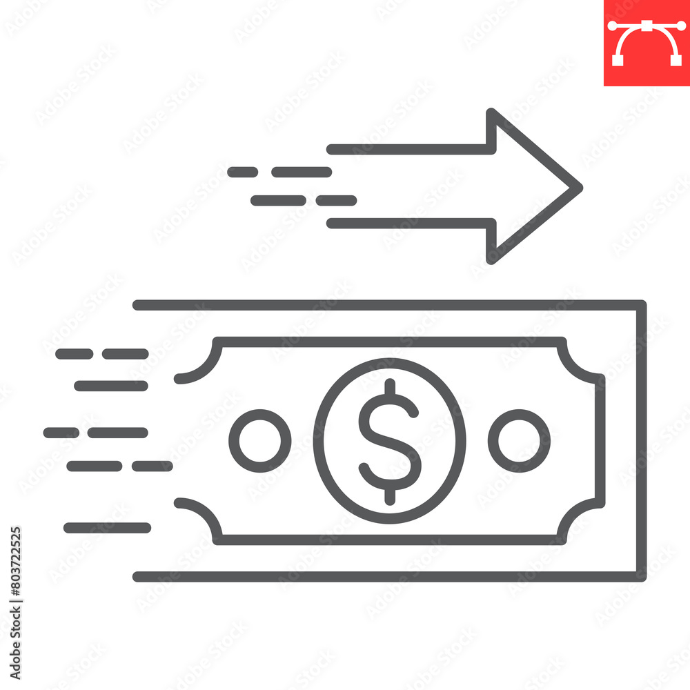 Money transfer line icon, payment method and finance, instant online payment vector icon, vector graphics, editable stroke outline sign, eps 10. Money transfer line icon, payment method and finance, instant online payment vector icon, vector graphics, editable stroke outline sign, eps 10.
