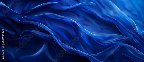 Abstract blue sapphire texture background with smooth wavy lines, elegant and modern design for a presentation or banner, high resolution.  photo