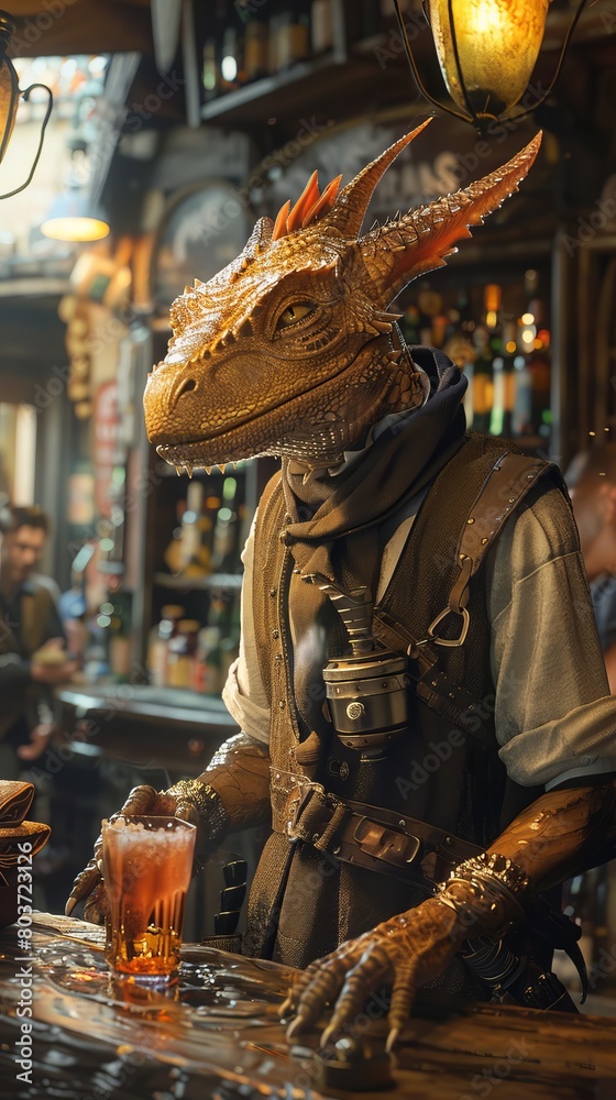 Kobold Bartender on Bar