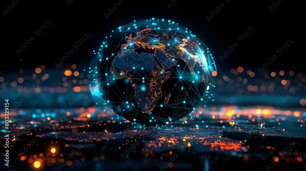 Digital World Illumination: A Visual Symphony of Connectivity with Earth Digital World Illumination: A Visual Symphony of Connectivity with Earth