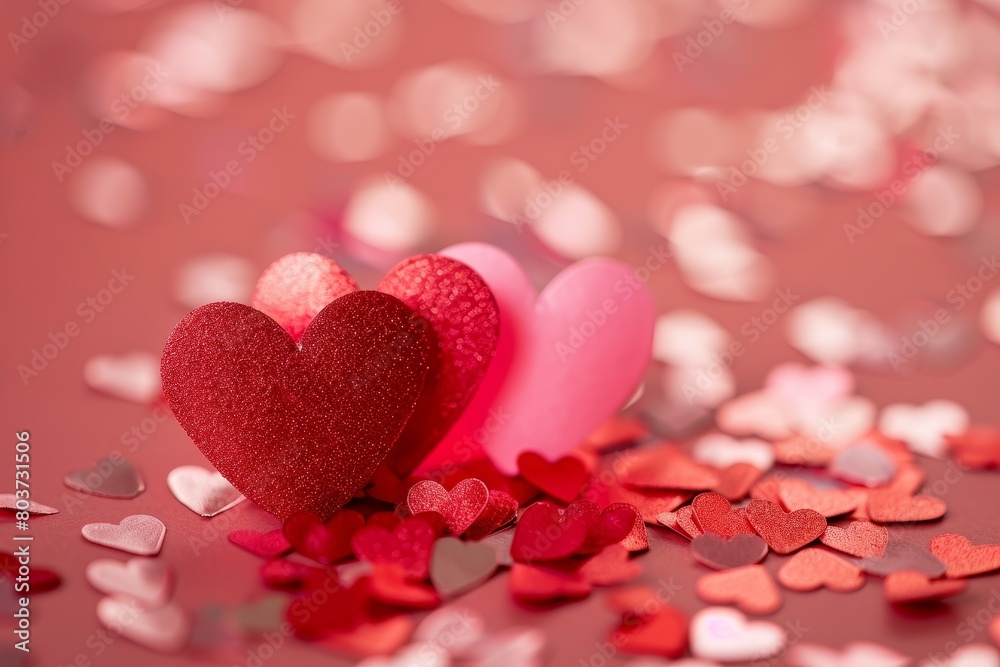 Romantic hearts background for valentines day Romantic hearts background for valentines day