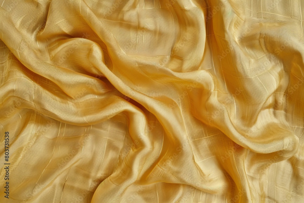 Shimmering golden fabric texture