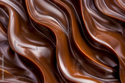 Smooth chocolate swirls photo