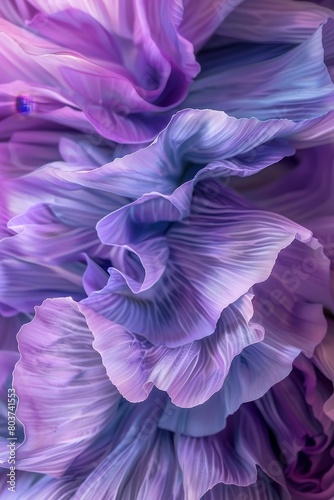 Vibrant purple floral abstract