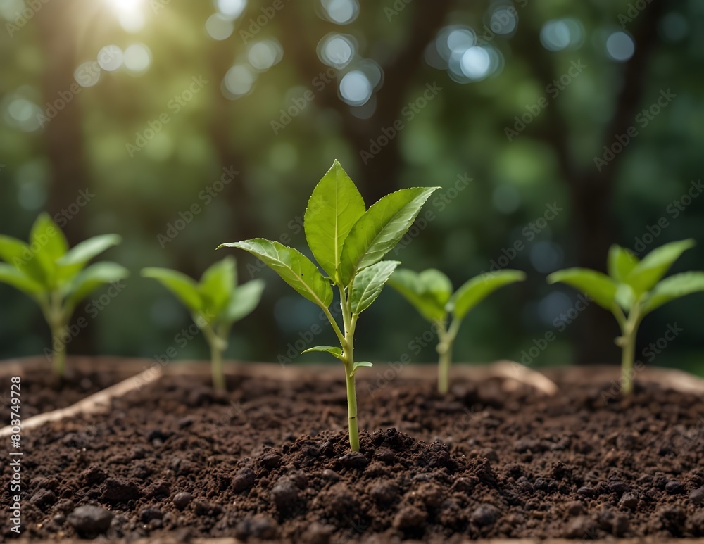 Plant Seeds Planting trees growth,The seeds are germinating on good ...